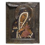 RUSSIAN TEMPERA ICON LATE 19TH EARLY 20TH CENTURY