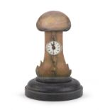 MUSHROOM-SHAPED TABLE CLOCK 19TH CENTURY