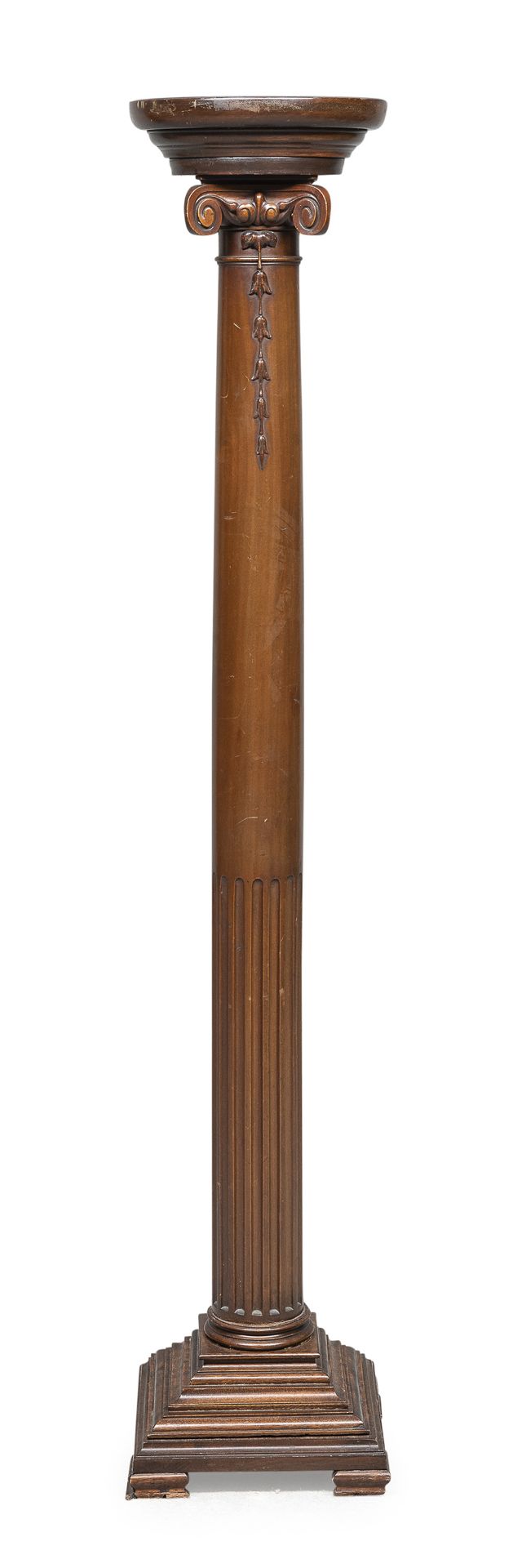 MAHOGANY COLUMN EARLY 20TH CENTURY