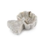 SMALL WHITE MARBLE MORTAR 18TH CENTURY