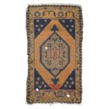 RARE ANATOLIAN KONIA BED RUG 19TH CENTURY