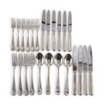 SILVER CUTLERY SET ITALIAN PUNCH END OF THE 20TH CENTURY
