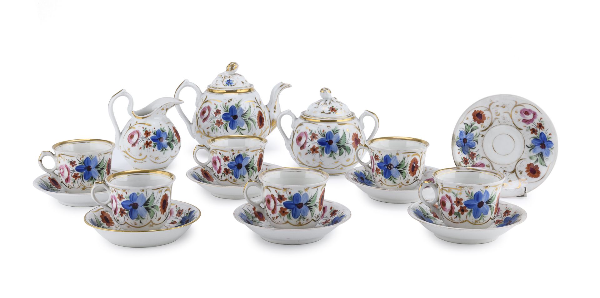 PORCELAIN TEA SET 19TH CENTURY