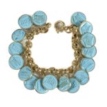 GOLD BRACELET WITH COINS