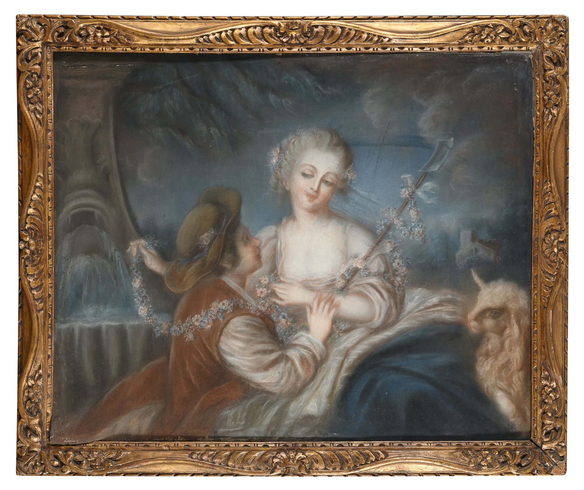 FRENCH PASTEL DRAWING SECOND HALF OF THE 18TH CENTURY