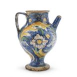 BEAUTIFUL MAJOLICA PITCHER CALTAGIRONE 17TH CENTURY