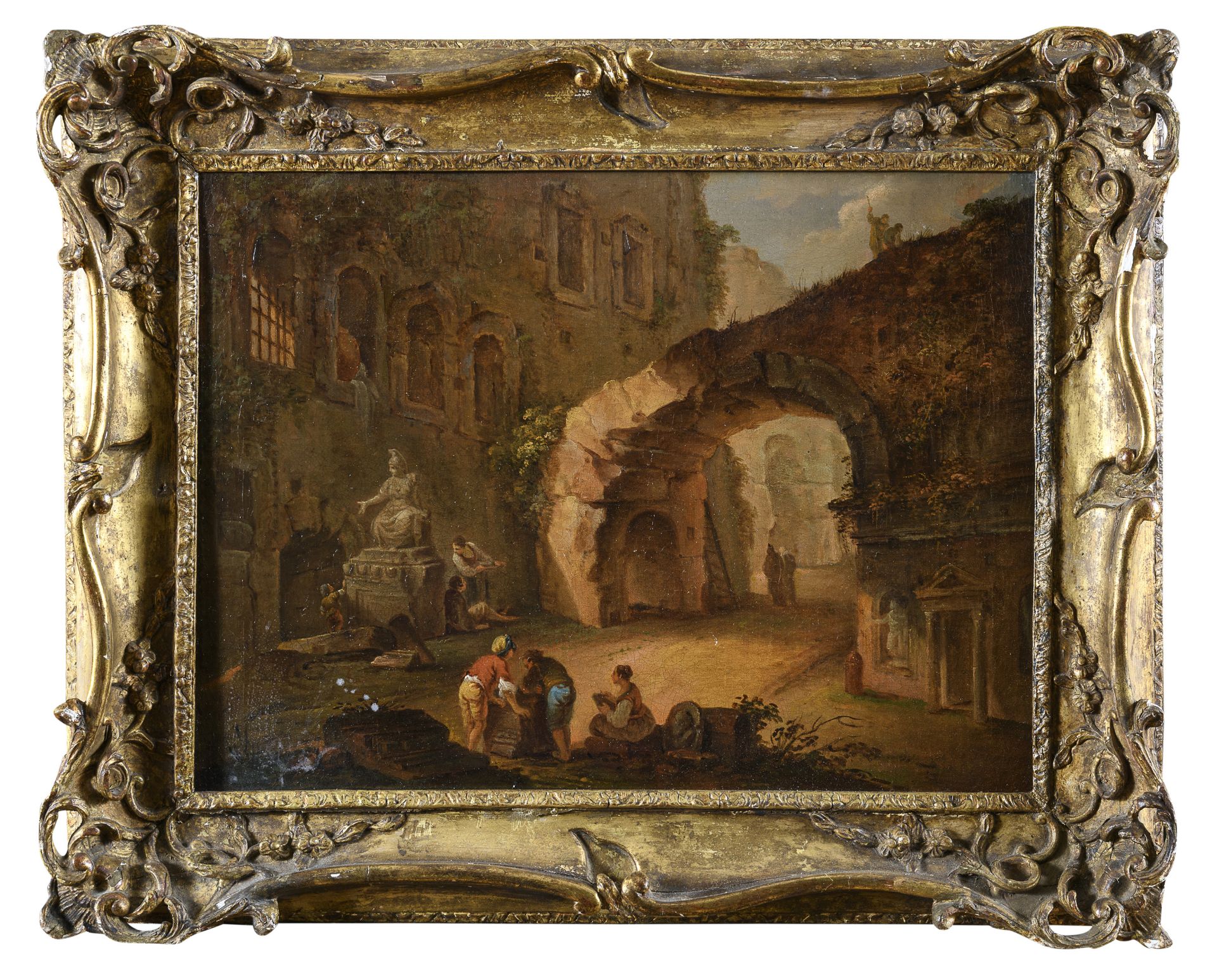 OIL PAINTING BY HUBERT ROBERT workshop of