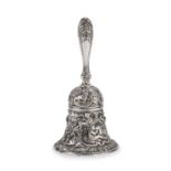 SILVER-PLATED BRONZE BELL END OF THE 19TH CENTURY