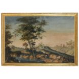 CENTRAL ITALY OIL PAINTING EARLY 19TH CENTURY