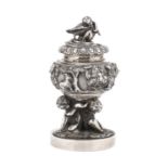 SILVER INKWELL ITALY 1880 ca.