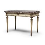 BEAUTIFUL CONSOLE IN LACQUERED WOOD NAPLES OF THE LOUIS XVI PERIOD