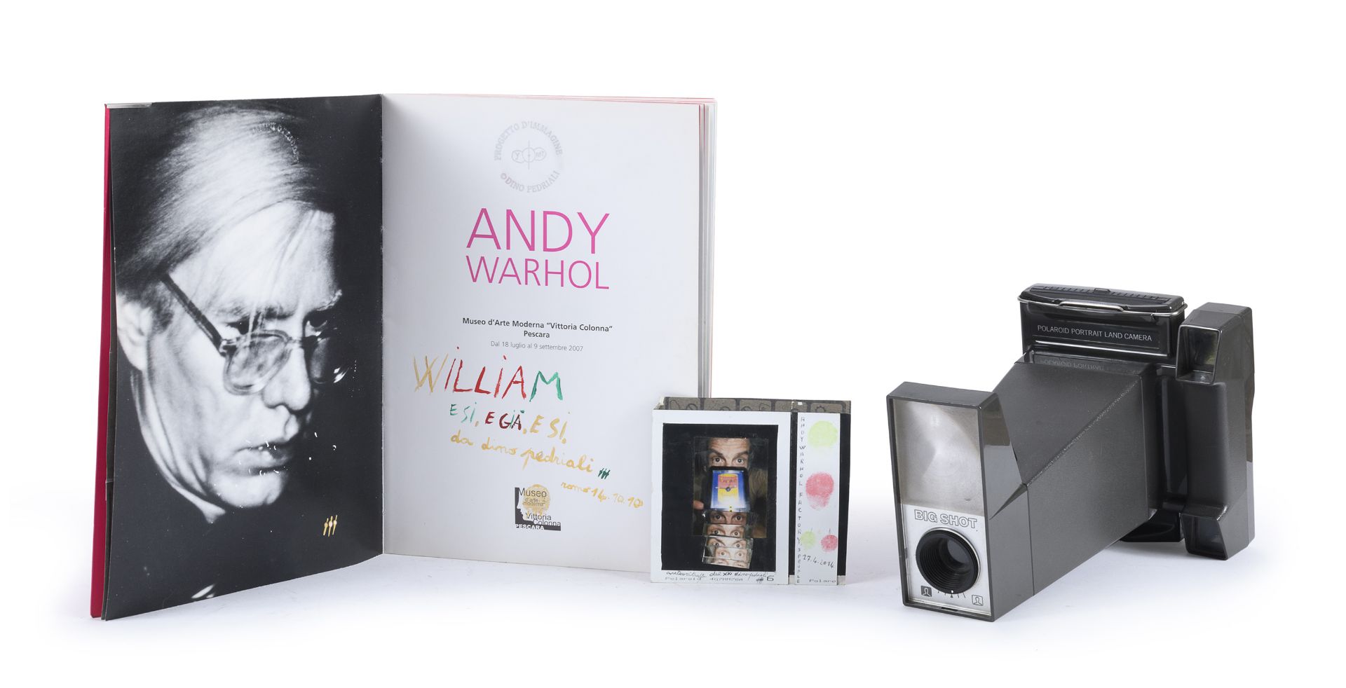 POLAROID PICTURES AND VOLUME BY ANDY WARHOL AND DINO PEDRIALI