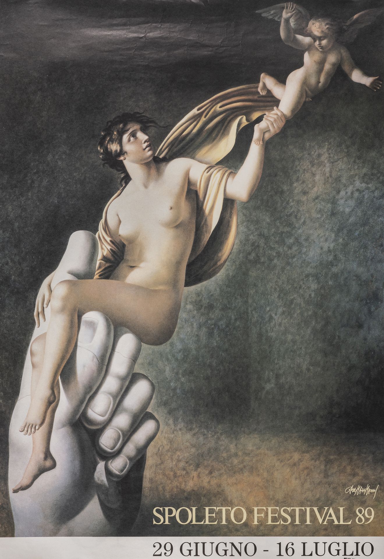 POSTER BY CARLO MARIA MARIANI FOR THE SPOLETO FESTIVAL 1989