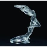 CRYSTAL SCULPTURE OF A DANCER LALIQUE 90s