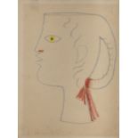 PASTEL AND PENCIL DRAWING BY JEAN COCTEAU