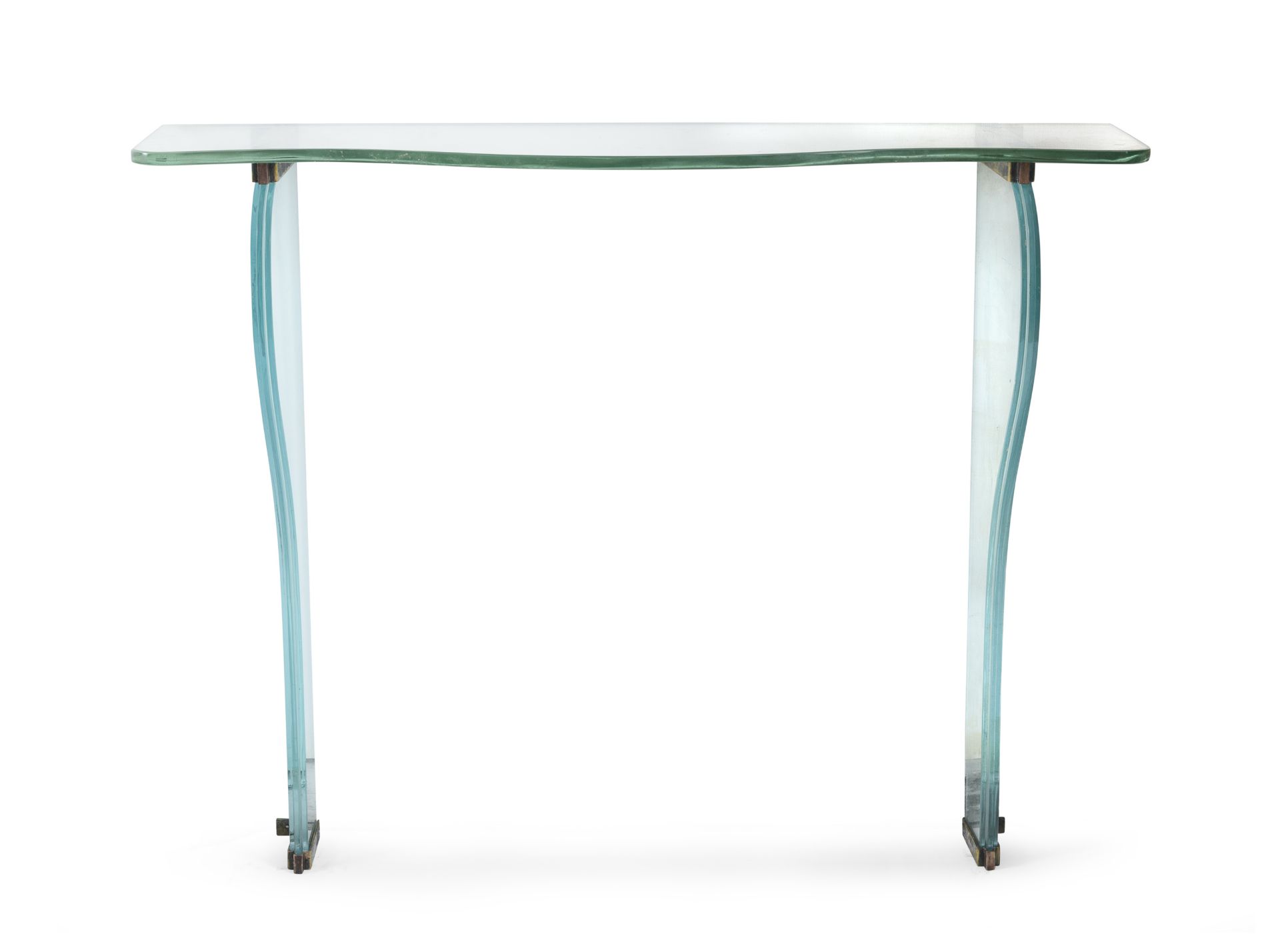 GLASS CONSOLE BY PIETRO CHIESA FOR FONTANA ARTE 1946 - Image 2 of 2