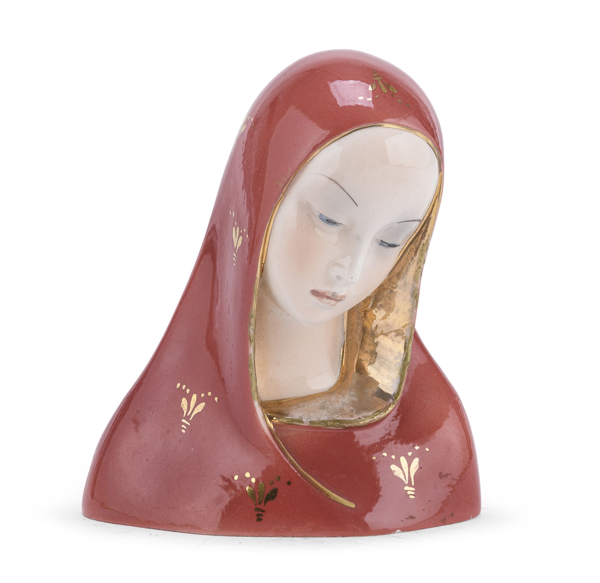 CERAMIC BUST OF THE VIRGIN 1950s