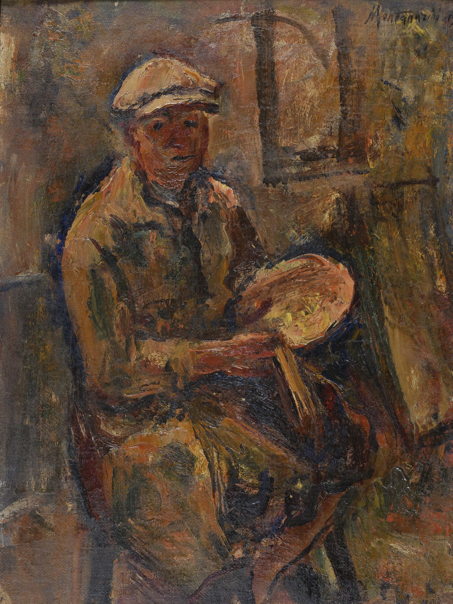 OIL SELF-PORTRAIT BY LUIGI MONTANARINI 1979