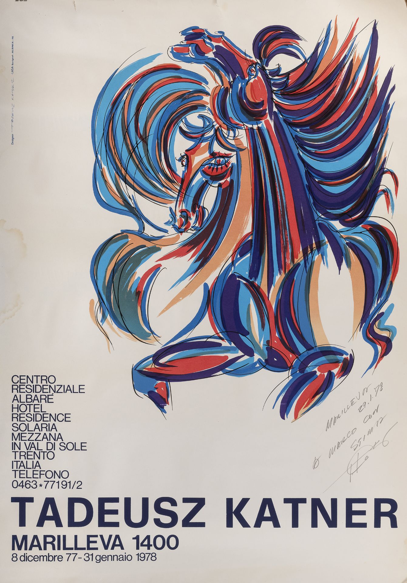 LITHOGRAPH AND POSTER BY TADEUSZ KATNER 1977 - Image 2 of 2
