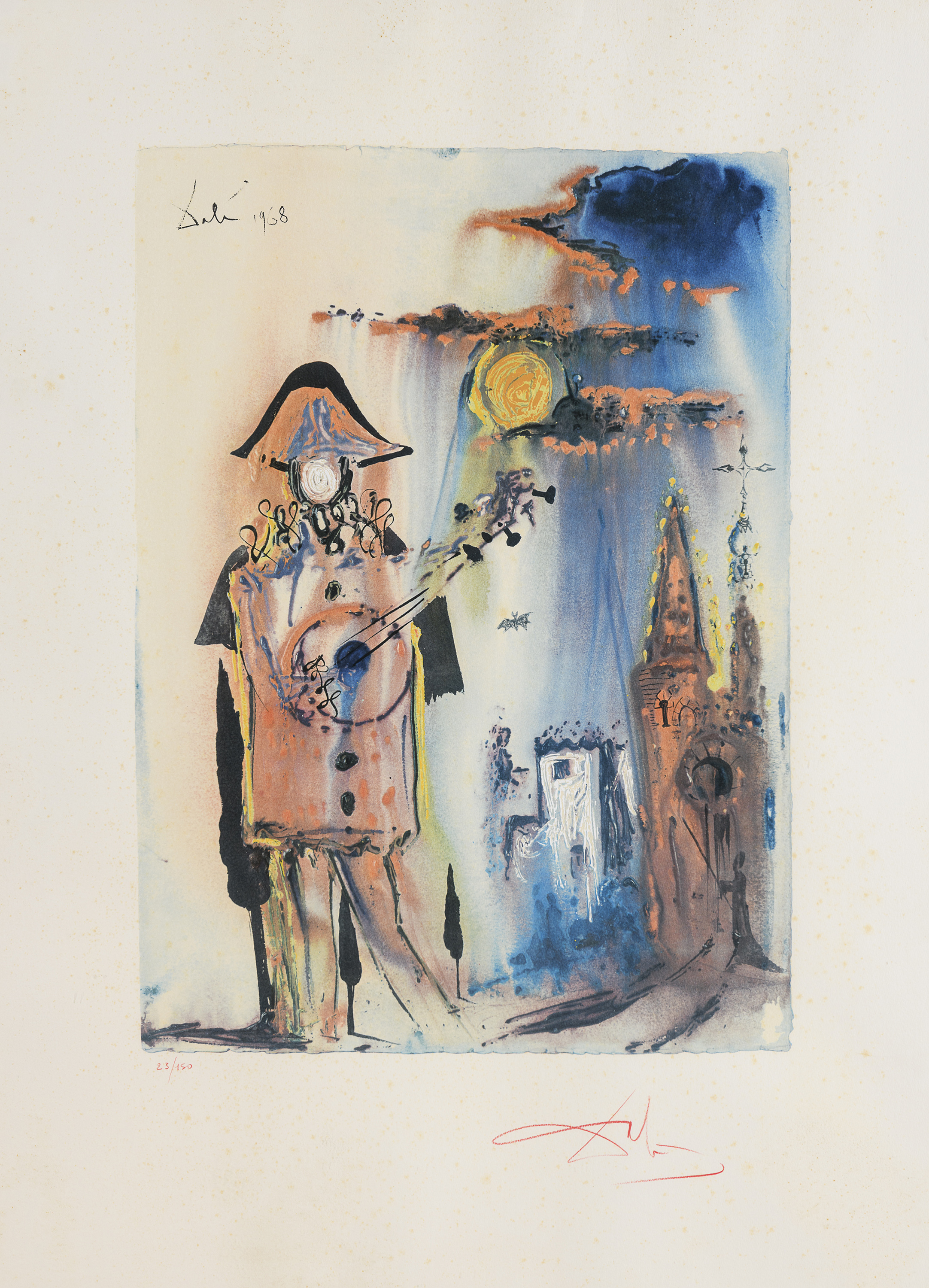 LITHOGRAPH BY SALVADOR DALÍ 1968