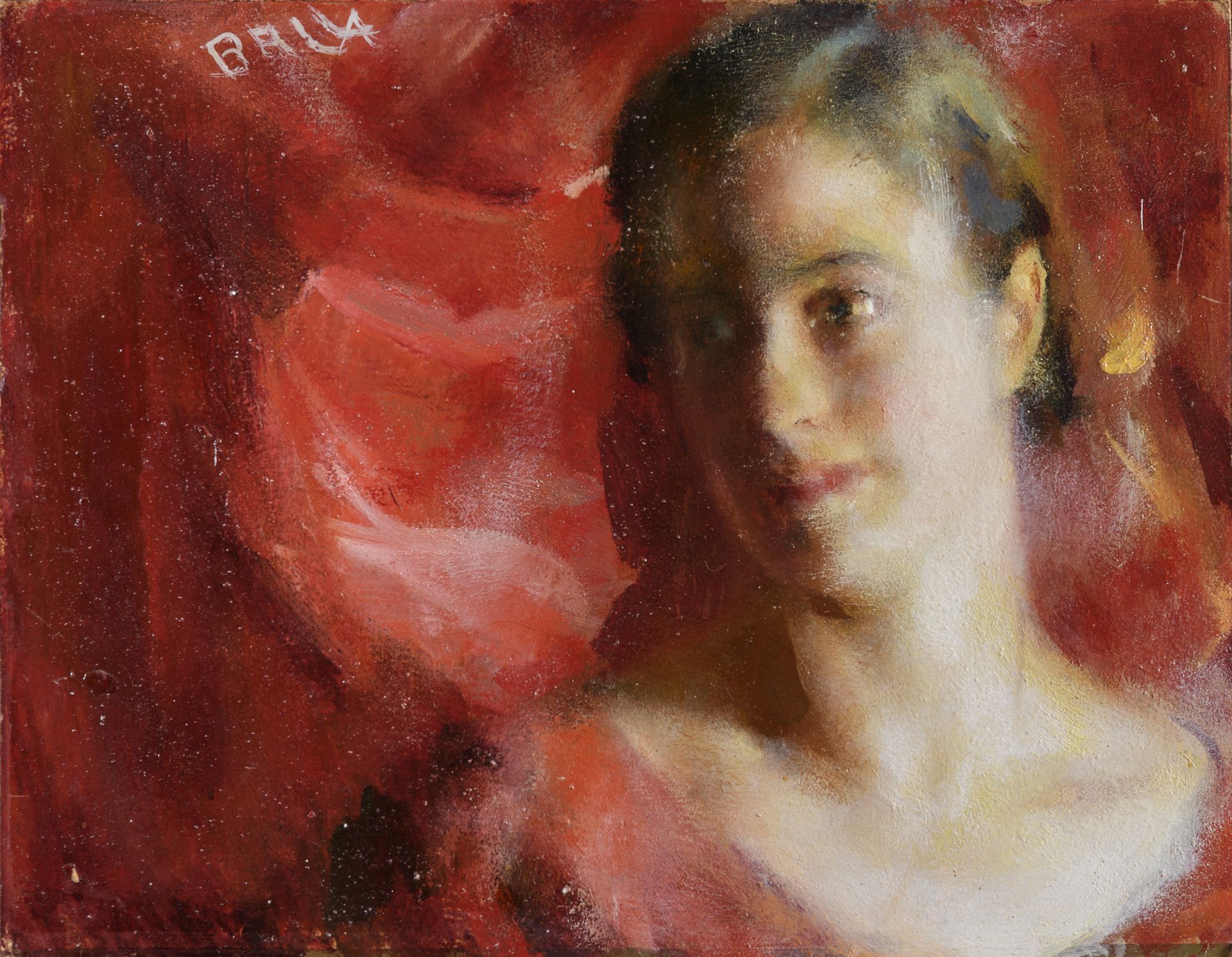 OIL PORTRAIT OF LUCE BY GIACOMO BALLA 1930s