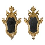 BEAUTIFUL PAIR OF GILTWOOD MIRRORS LUCCA 18TH CENTURY