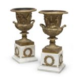 PAIR OF BRONZE 'MEDICI' VASES EARLY 19TH CENTURY