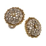 GOLD EARRINGS WITH DIAMONDS