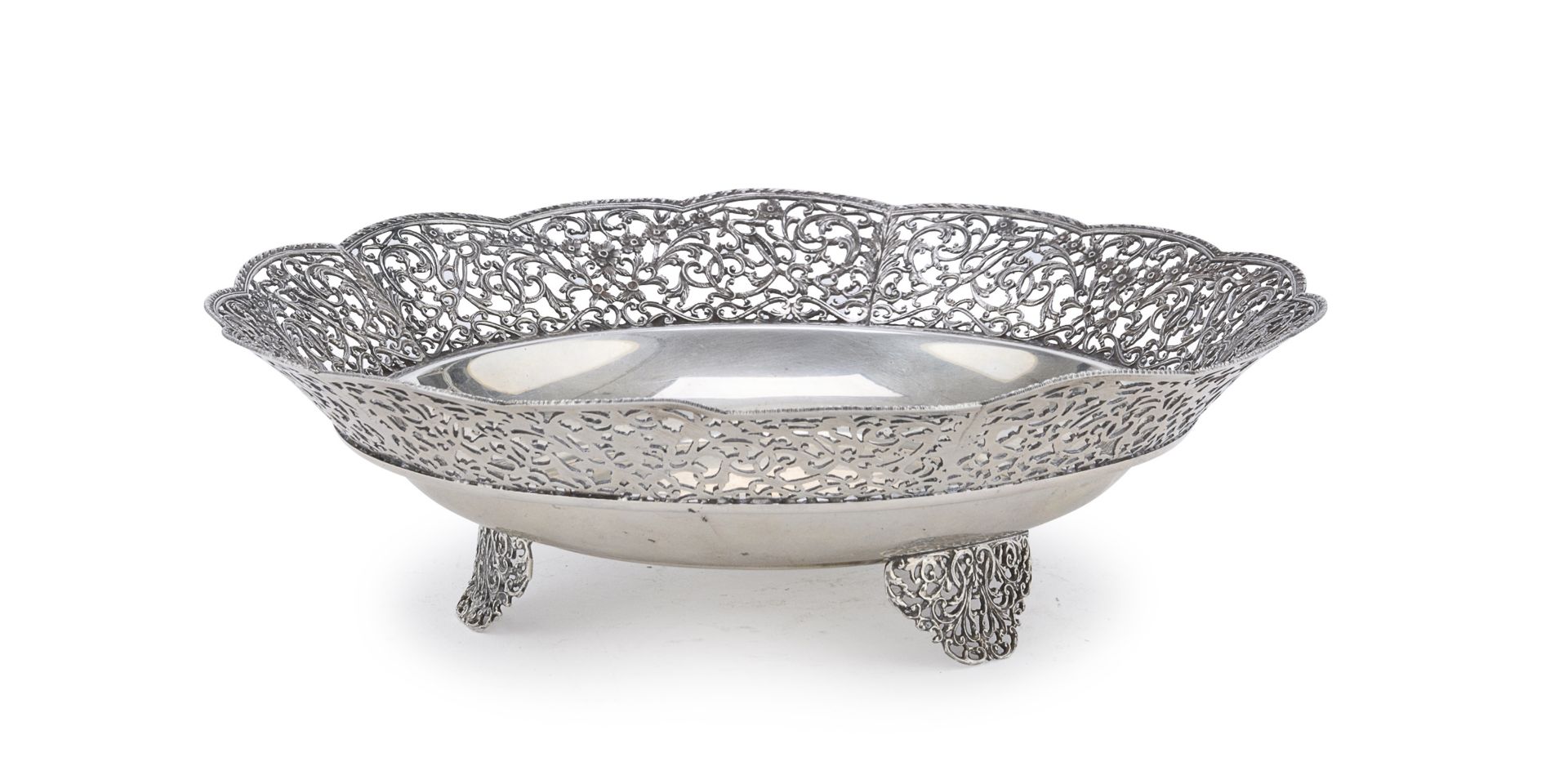 SILVER BASKET KINGDOM OF ITALY EARLY 20TH CENTURY