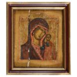 RUSSIAN TEMPERA ICON LATE 18TH CENTURY