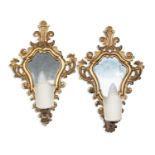 PAIR OF MIRRORS IN GILTWOOD LATE 18TH CENTURY