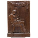 ITALIAN BOXWOOD BAS-RELIEF 19TH CENTURY