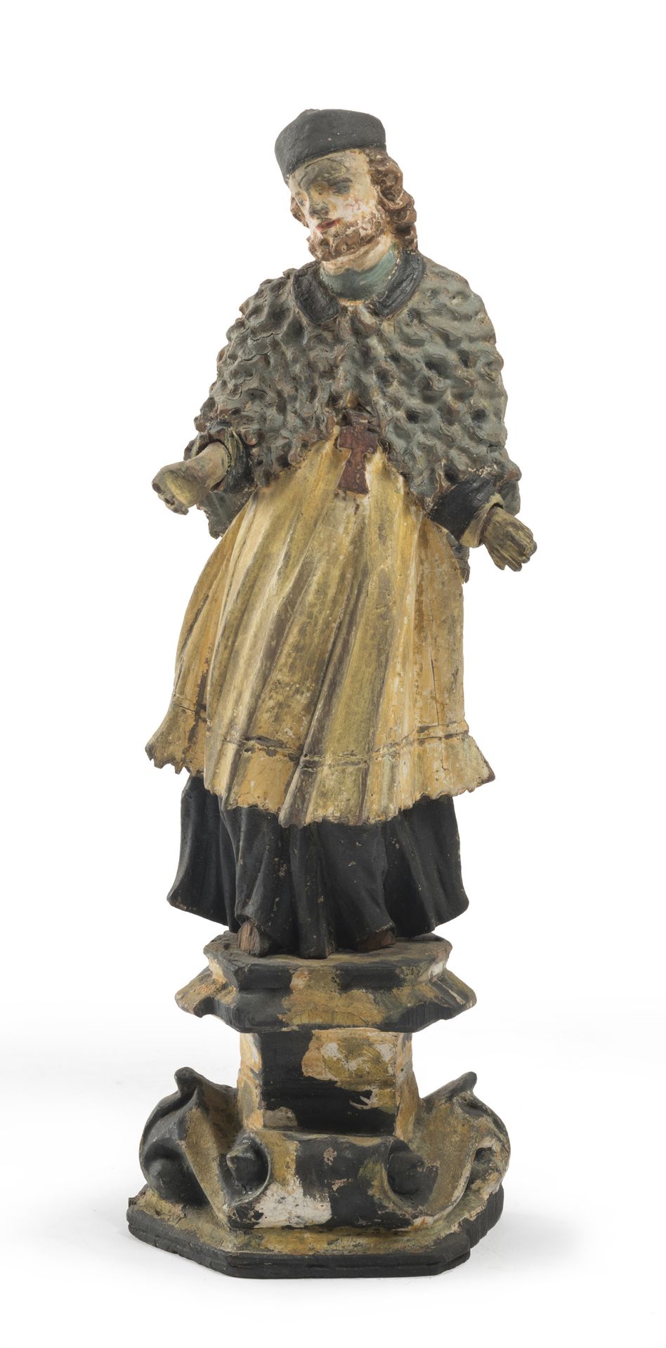 SCULPTURE OF A SAINT SOUTHERN ITALY 18TH CENTURY