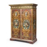 LACQUERED WOOD CABINET SICILY EARLY 18TH CENTURY