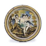 MAJOLICA ROUNDEL CAMPANIAN WORKSHOP EARLY 19TH CENTURY