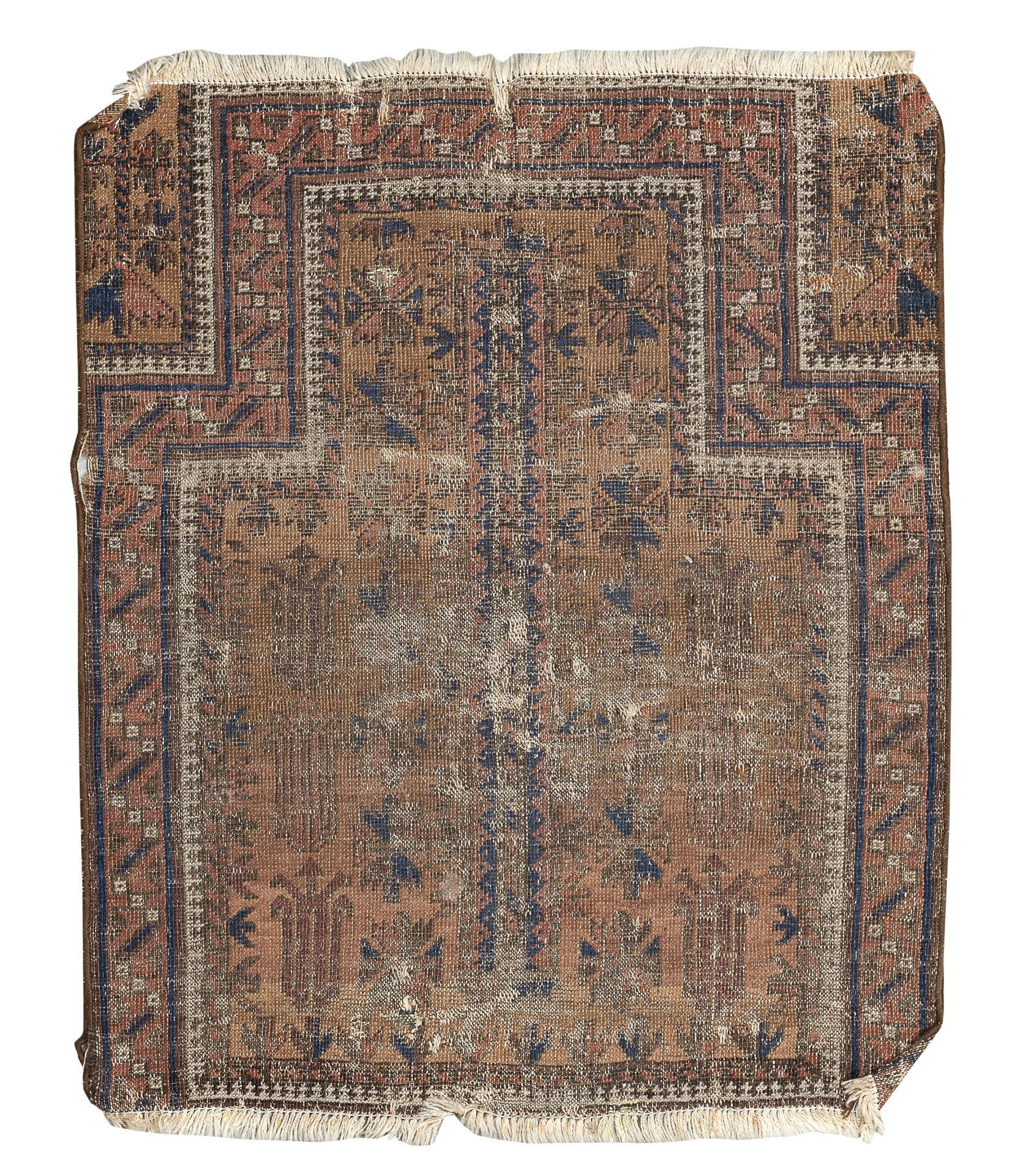 REMAINS OF ANCIENT BELUCHISTAN CARPET 19TH CENTURY