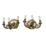 PAIR OF BRONZE WALL LAMPS 19TH CENTURY