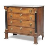 SMALL OAK COMMODE NETHERLANDS EMPIRE PERIOD