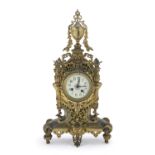 GILT BRONZE TABLE CLOCK NAPOLEON III