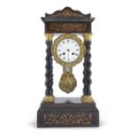 TEMPLE TABLE CLOCK 19TH CENTURY