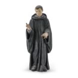 WOOD SCULPTURE OF SAINT PASQUAL BAYLON 18TH CENTURY