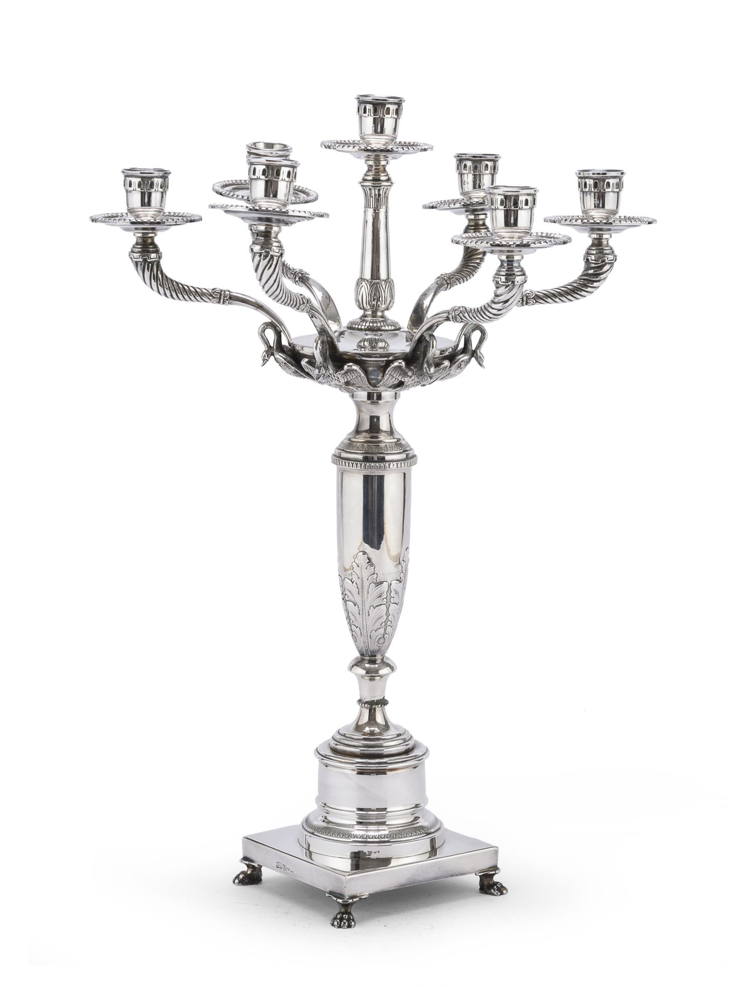 SILVER CANDLESTICK MILAN 1950 ca.