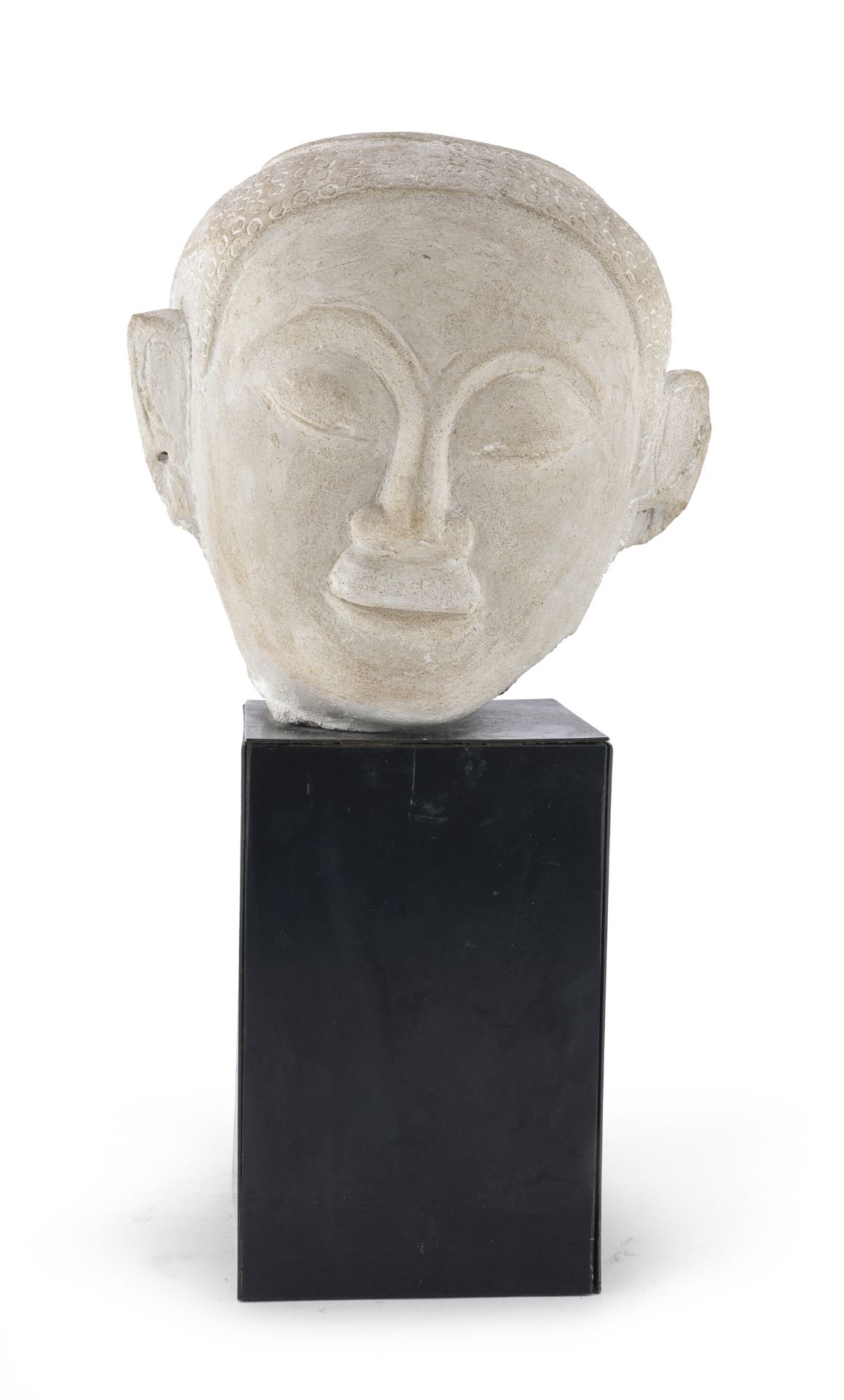 A BURMA PLASTER HEAD 20TH CENTURY.