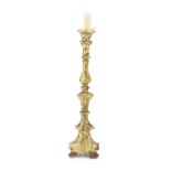 GILTWOOD CANDLESTICK 18TH CENTURY