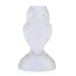 OWL SCULPTURE IN GLASS BRAND SEVRES FRANCE 80'S