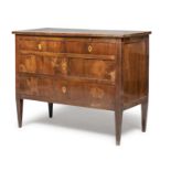 WALNUT COMMODE CENTRAL ITALY LATE 18TH CENTURY
