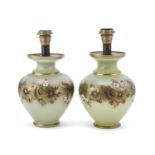 PAIR OF OPALINE GLASS LIGHTS EARLY 20TH CENTURY