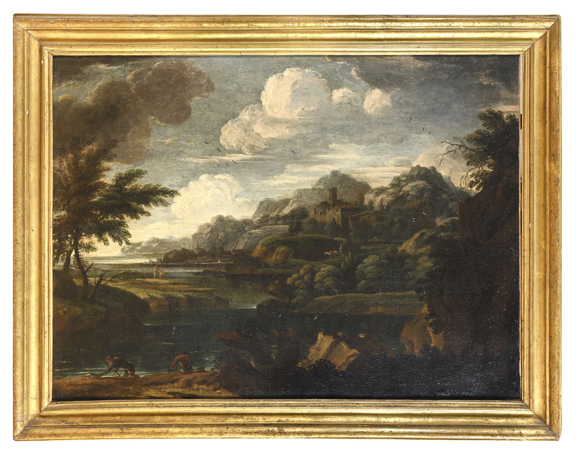 ROMAN OIL PAINTING EARLY 18TH CENTURY