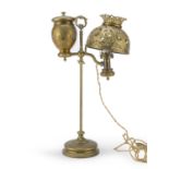 OIL LIGHT IN BRASS END OF THE 19TH CENTURY