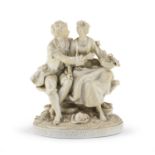 PORCELAIN GROUP END OF THE 19TH CENTURY
